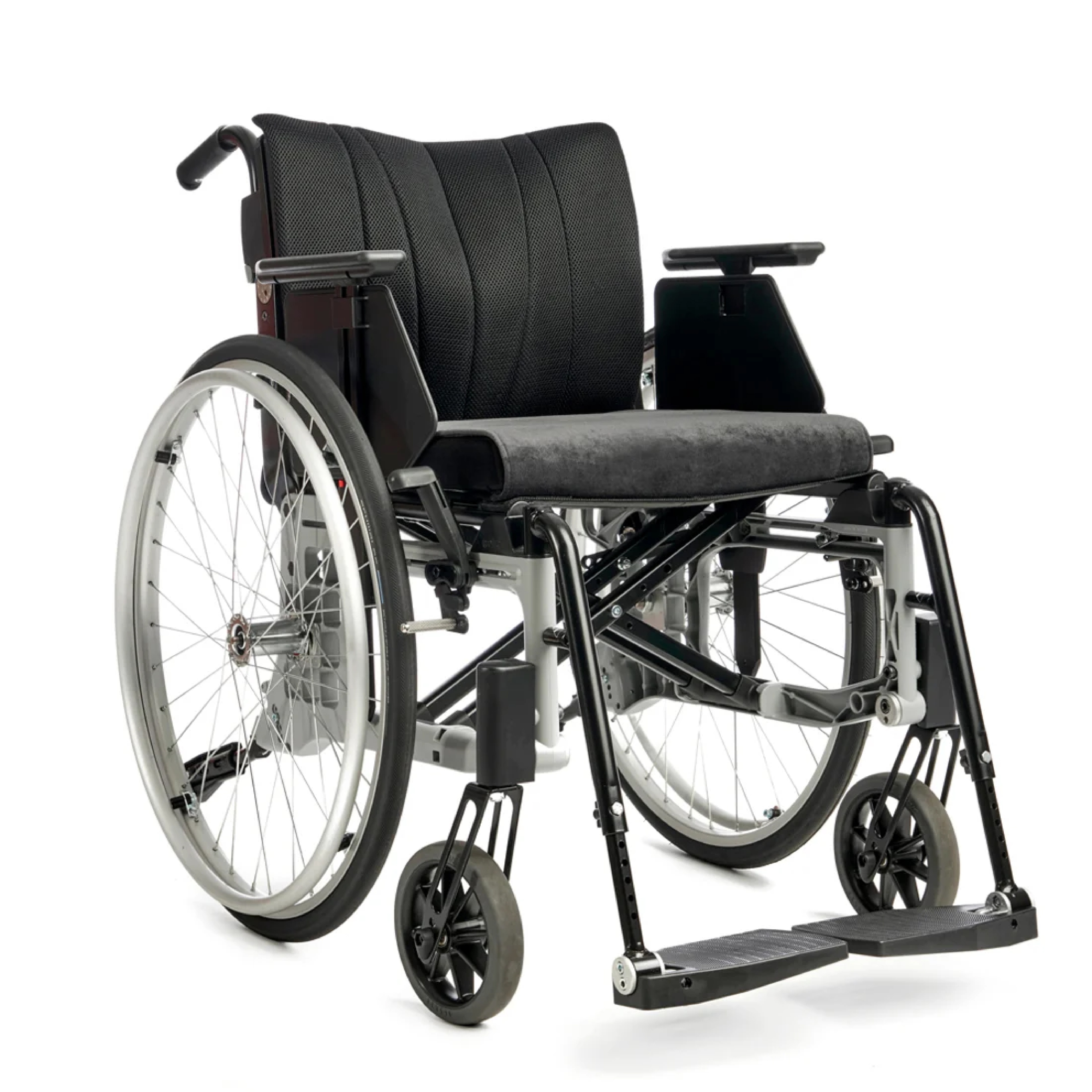 Wheelchair on white background