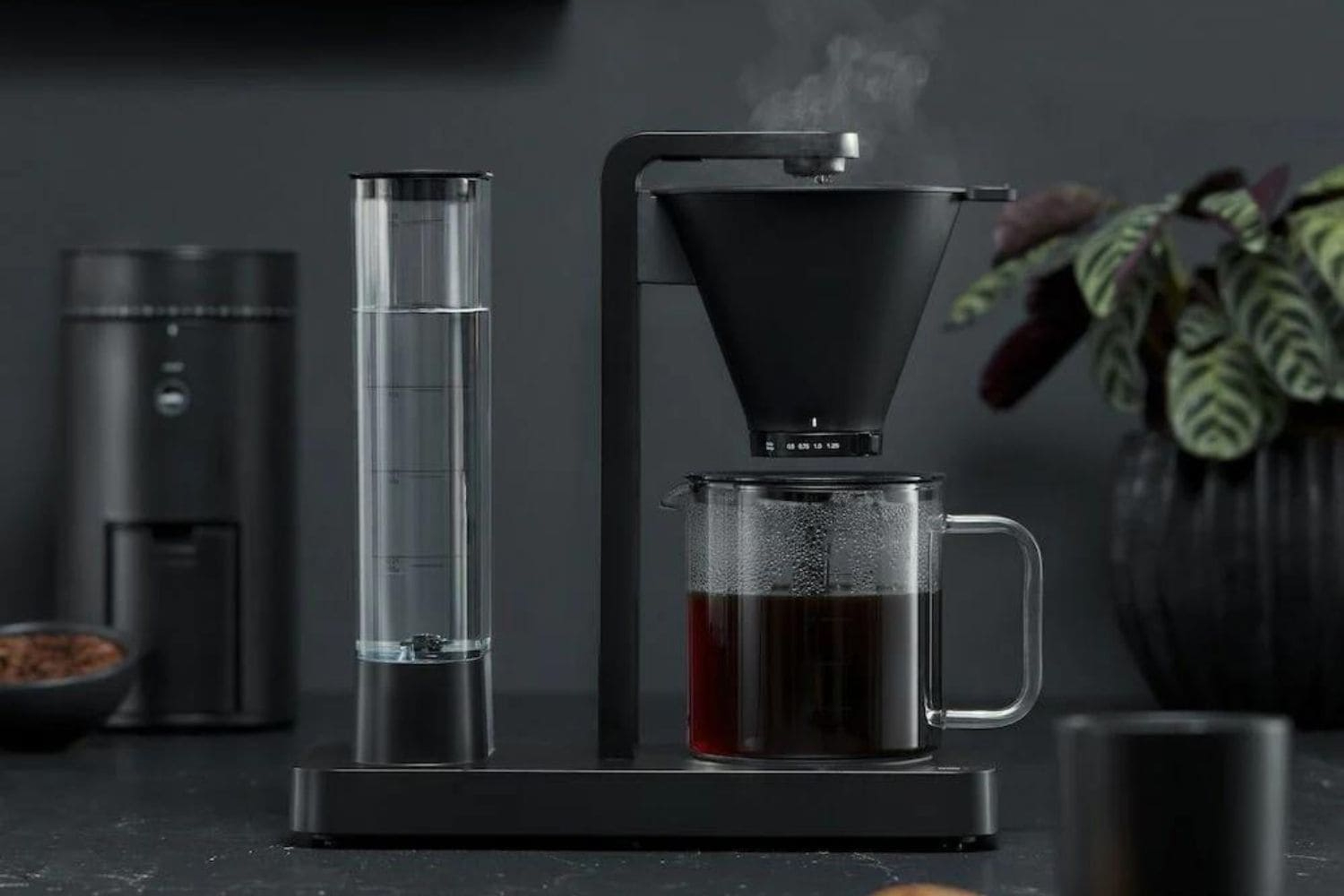 A coffee machine in a kitchen