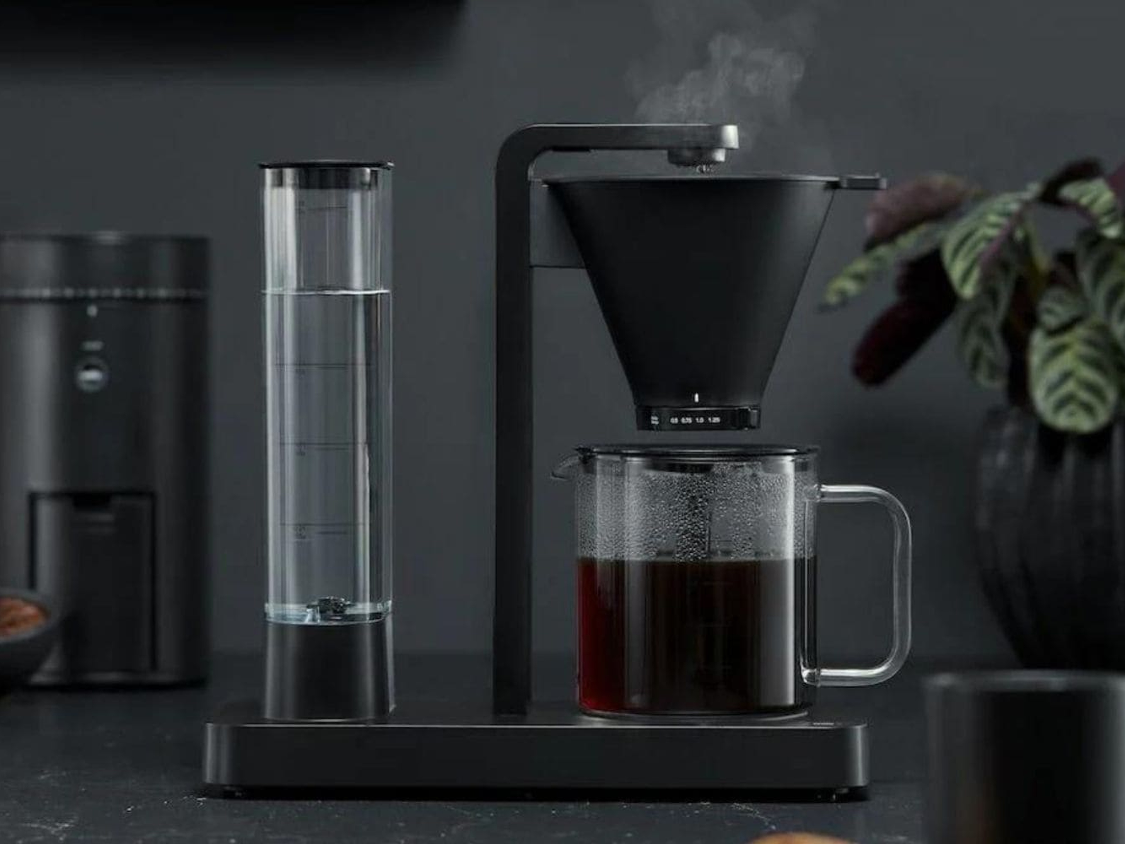 A coffee machine in a kitchen