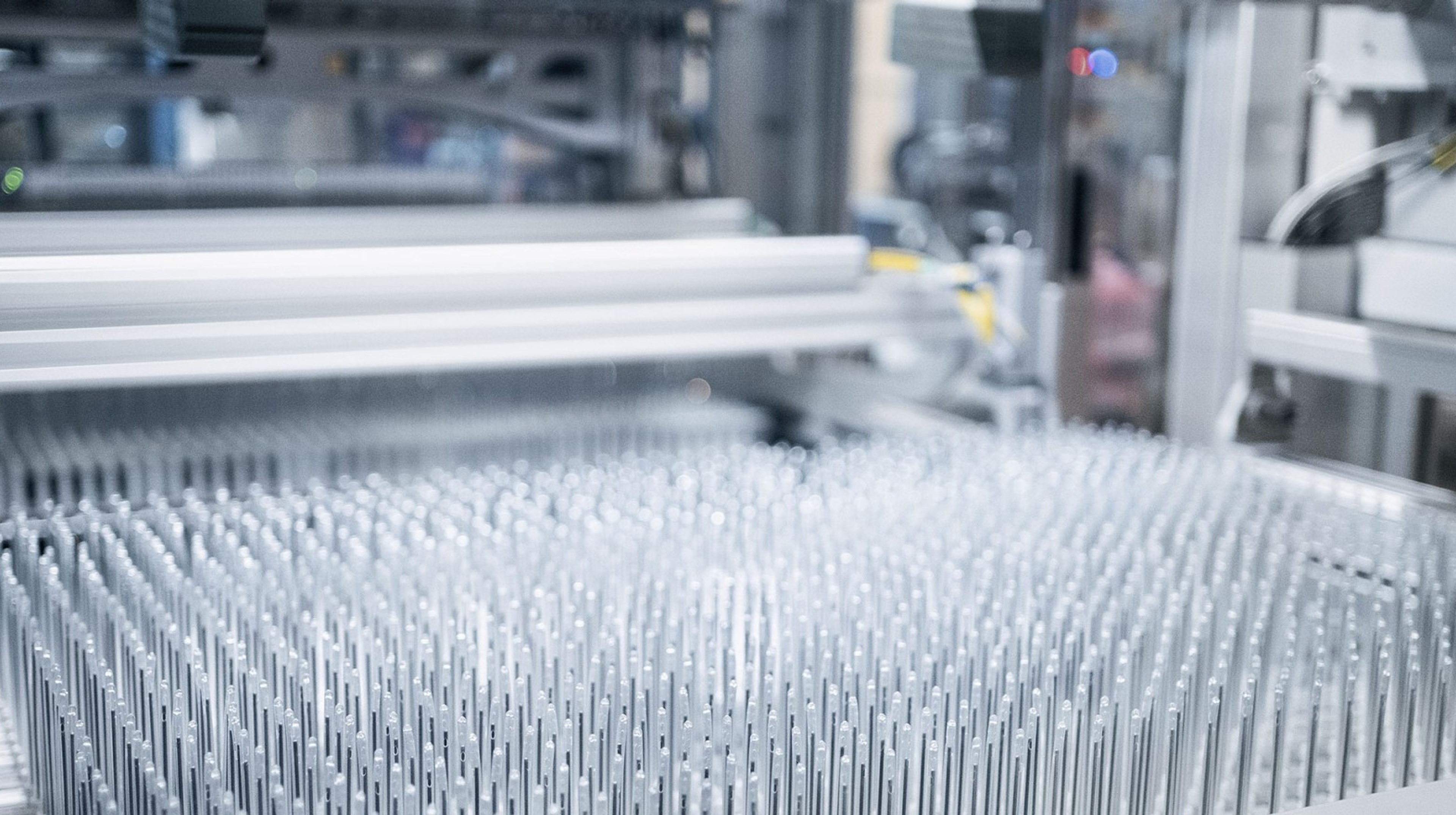 Production line for med tech products