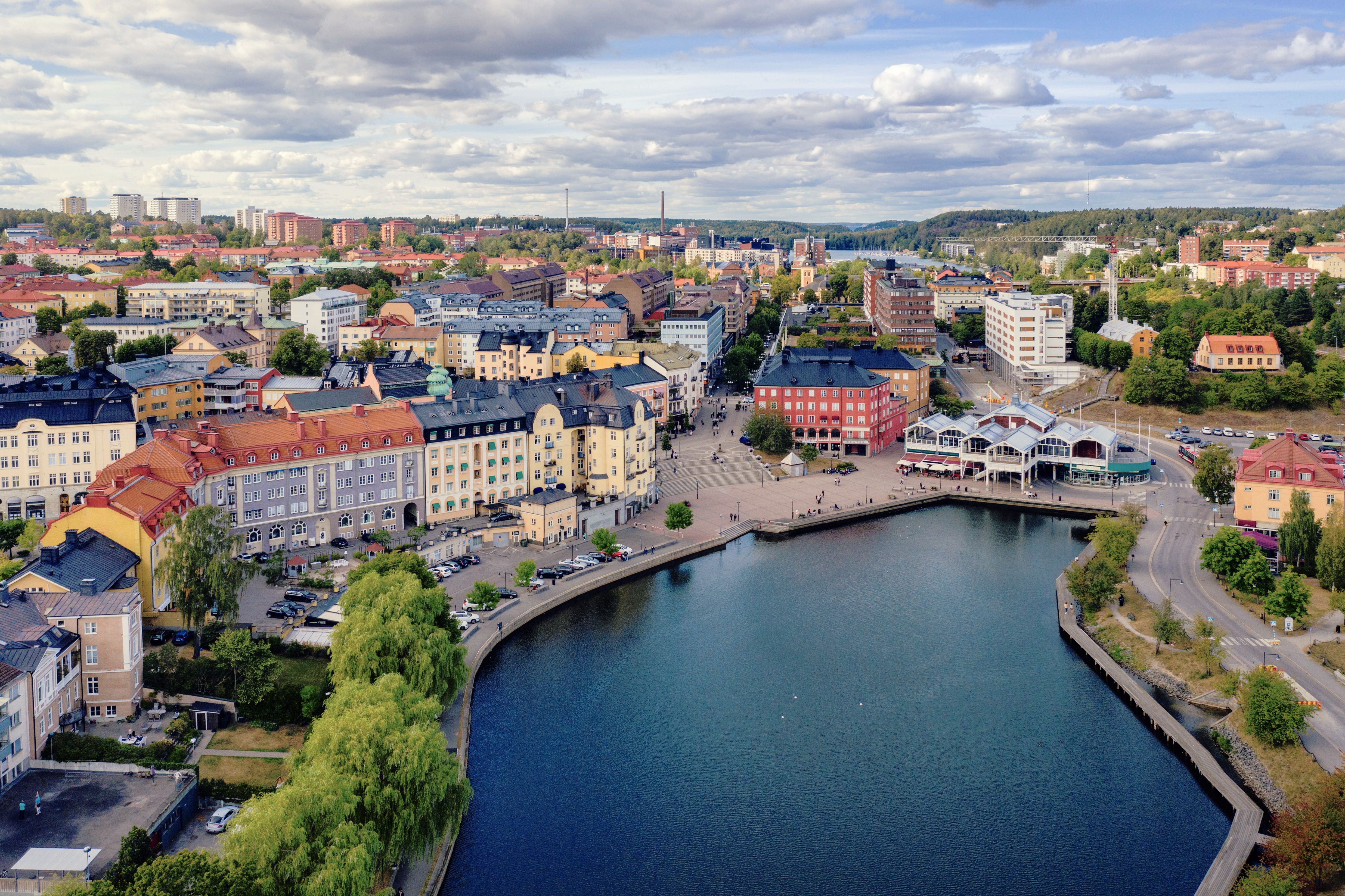 Office from drone view