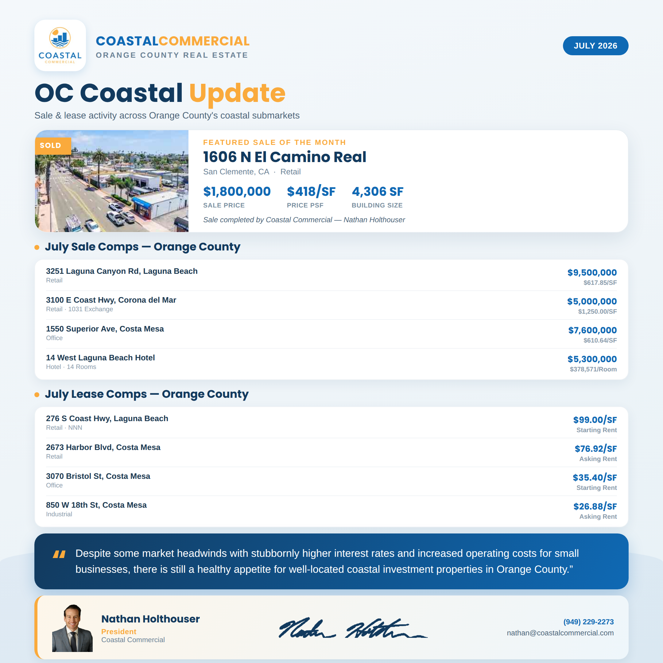 OC Coastal Update - July 2026