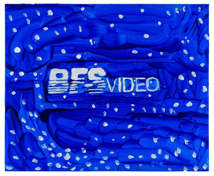 Blue textured surface with white polka dots and 'BFS Video' branding