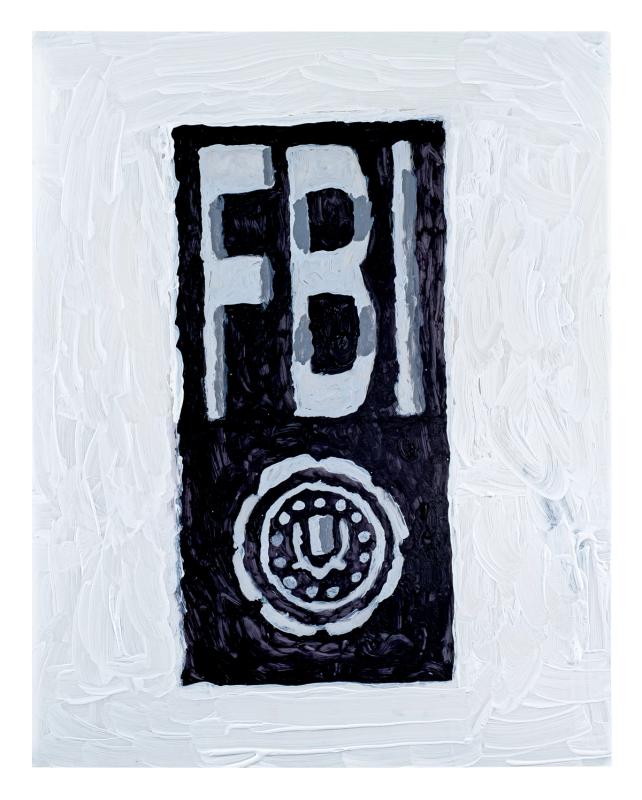 FBI logo on a textured white background