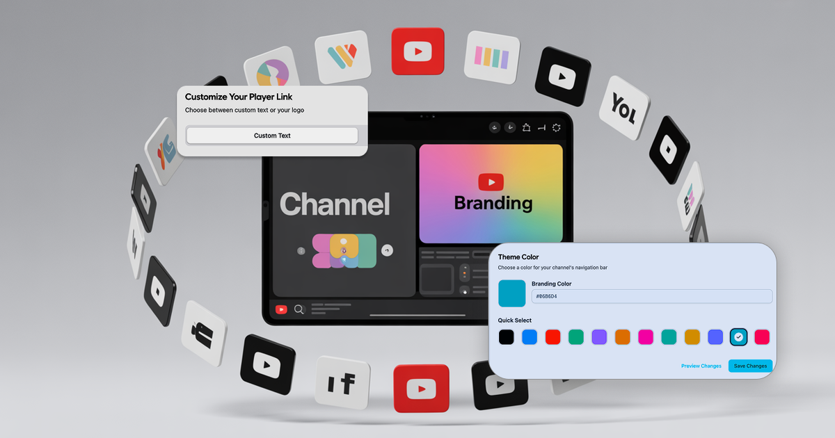 customize video channel