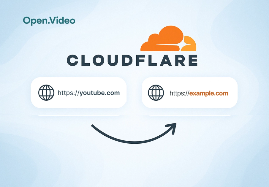 add your own custom domain to open.video youtube channel,