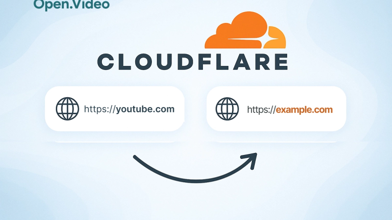 add your own custom domain to open.video youtube channel,