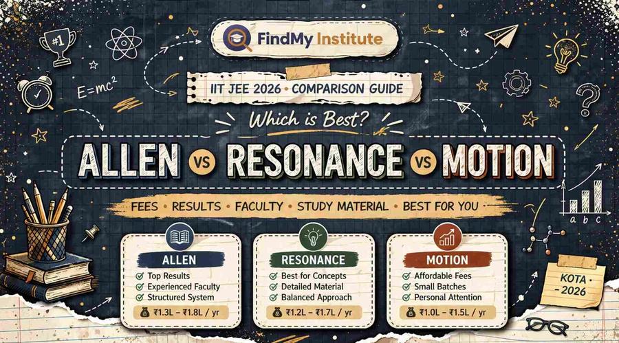 Allen vs Resonance vs Motion: Which is Best for IIT JEE in 2026?
