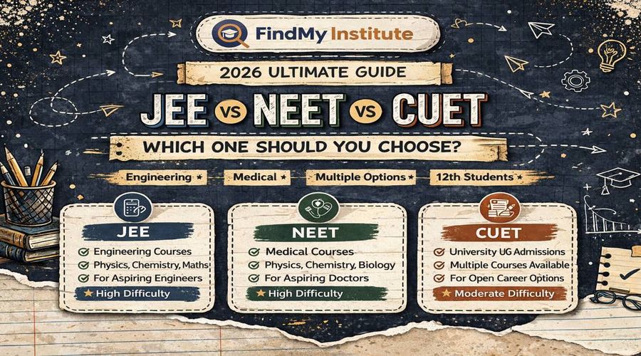 JEE vs NEET vs CUET: Which One Should You Choose? (2026 Ultimate Guide)