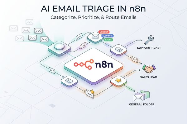 AI Email Triage Workflow in n8n to Categorize Prioritize and Route Emails Automatically