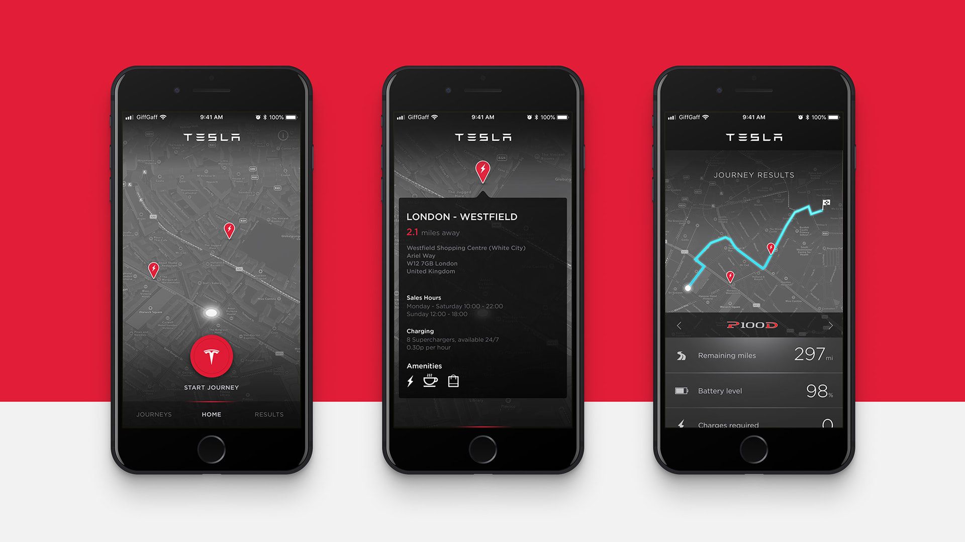 Tesla Charge Ahead journey flow