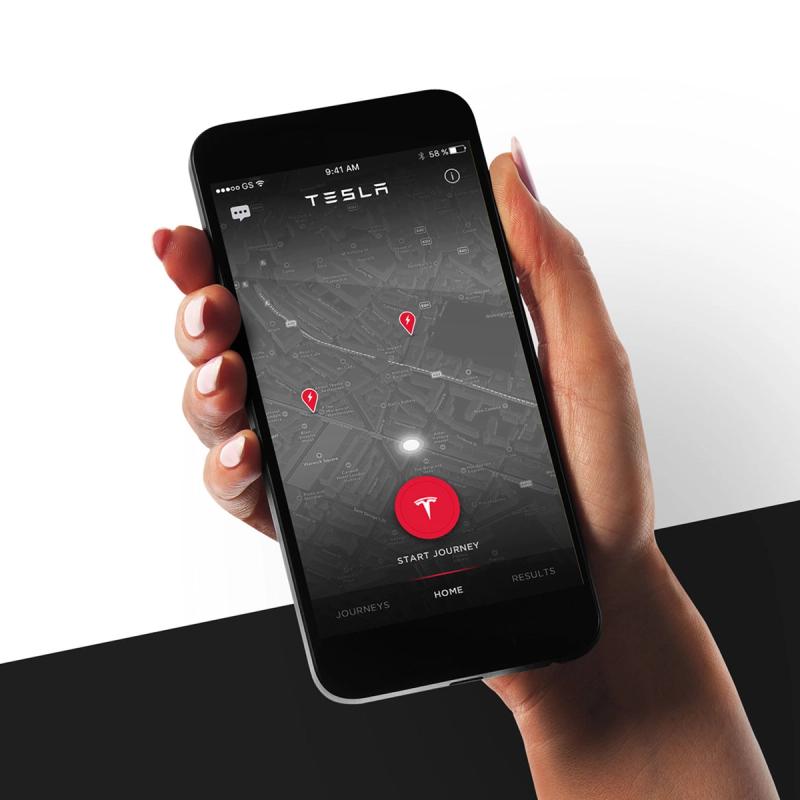 Tesla Charge Ahead app design project thumbnail