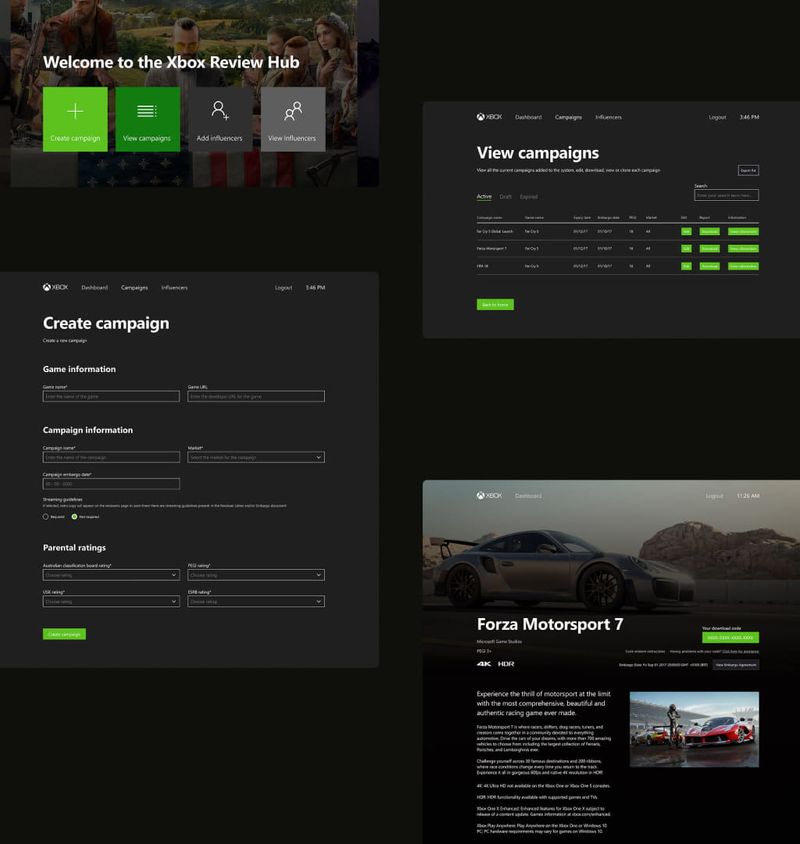Xbox Review Hub web app