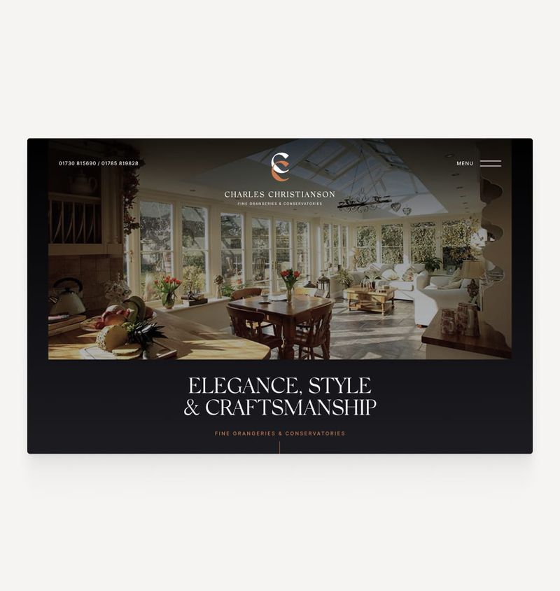 Charles Christianson website design and build