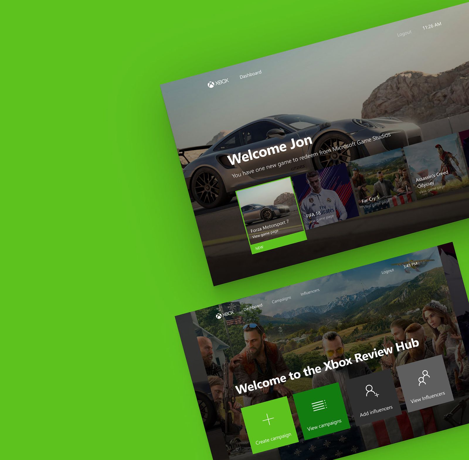 Xbox review hub web app