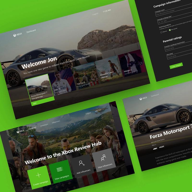 Xbox review hub project thumbnail