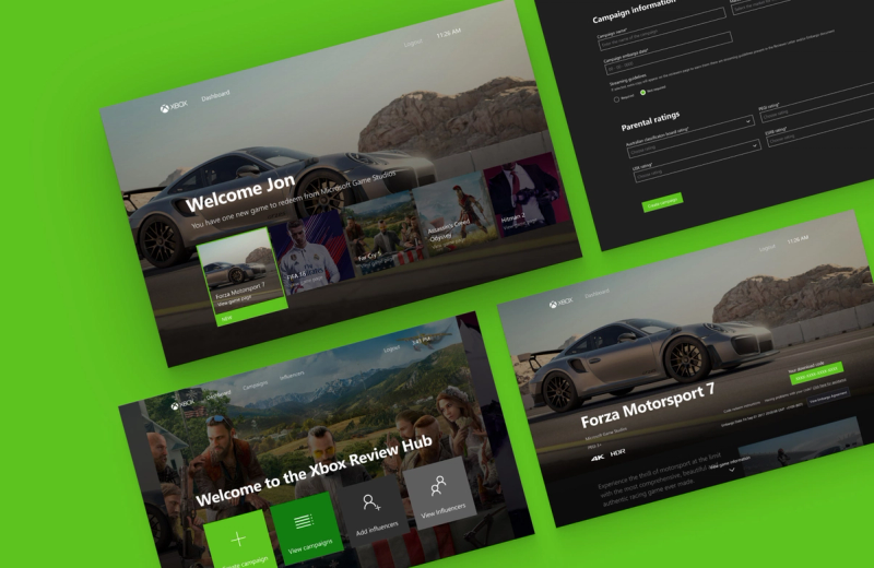 Xbox Review Hub design and build