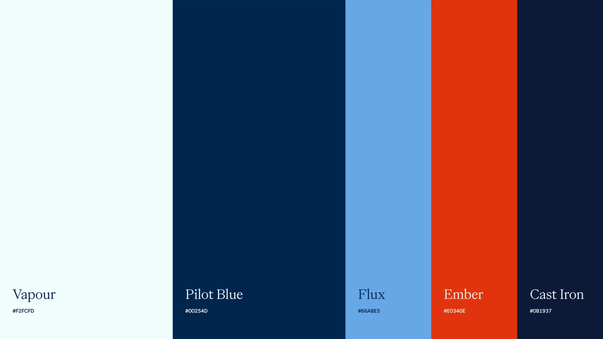 Hoyle Plumbing and Heating brand colours
