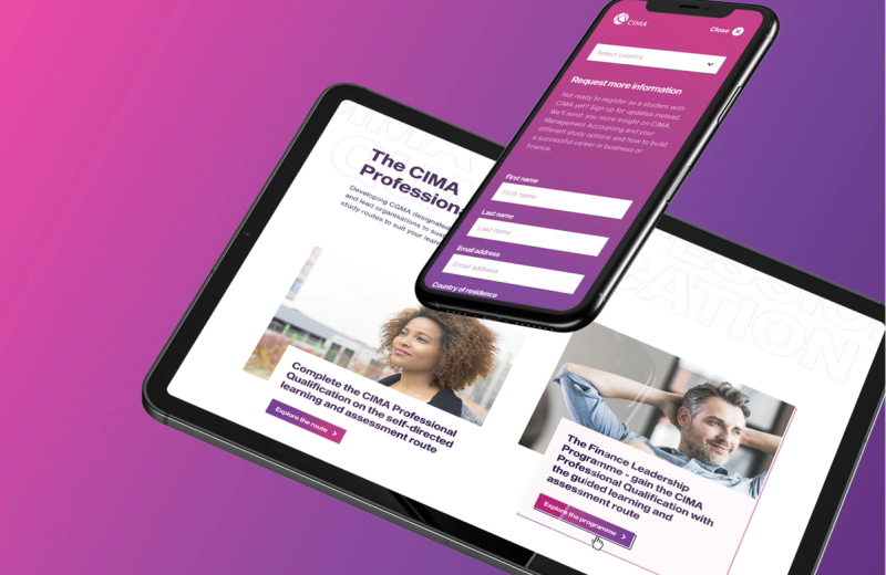 CIMA website design