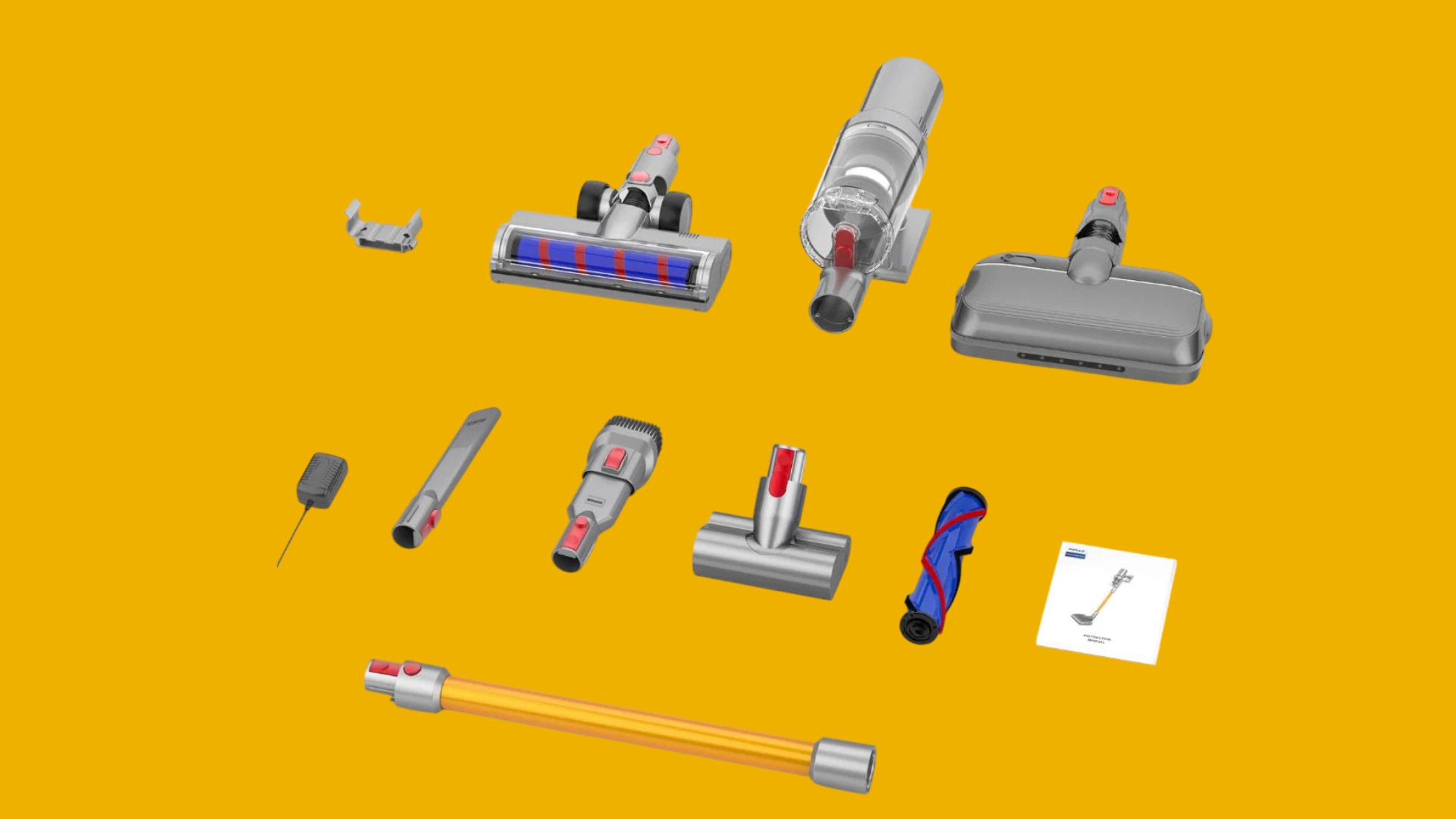 อุปกรณ์ทั้งหมดในกล่องเครื่องดูดฝุ่น Airbot Hypersonics Max