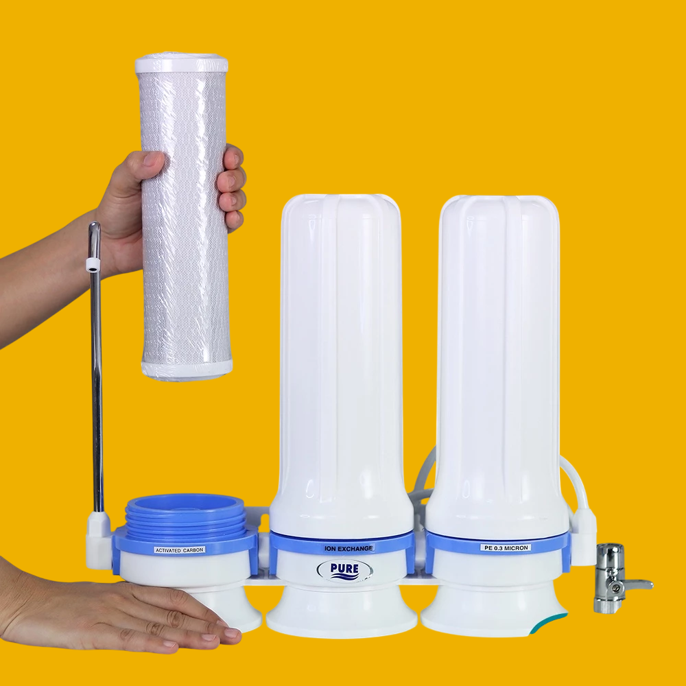 Pure เครื่องกรองน้ำดื่ม เพียว 3 ท่อ 3 ขั้นตอน รุ่น 574