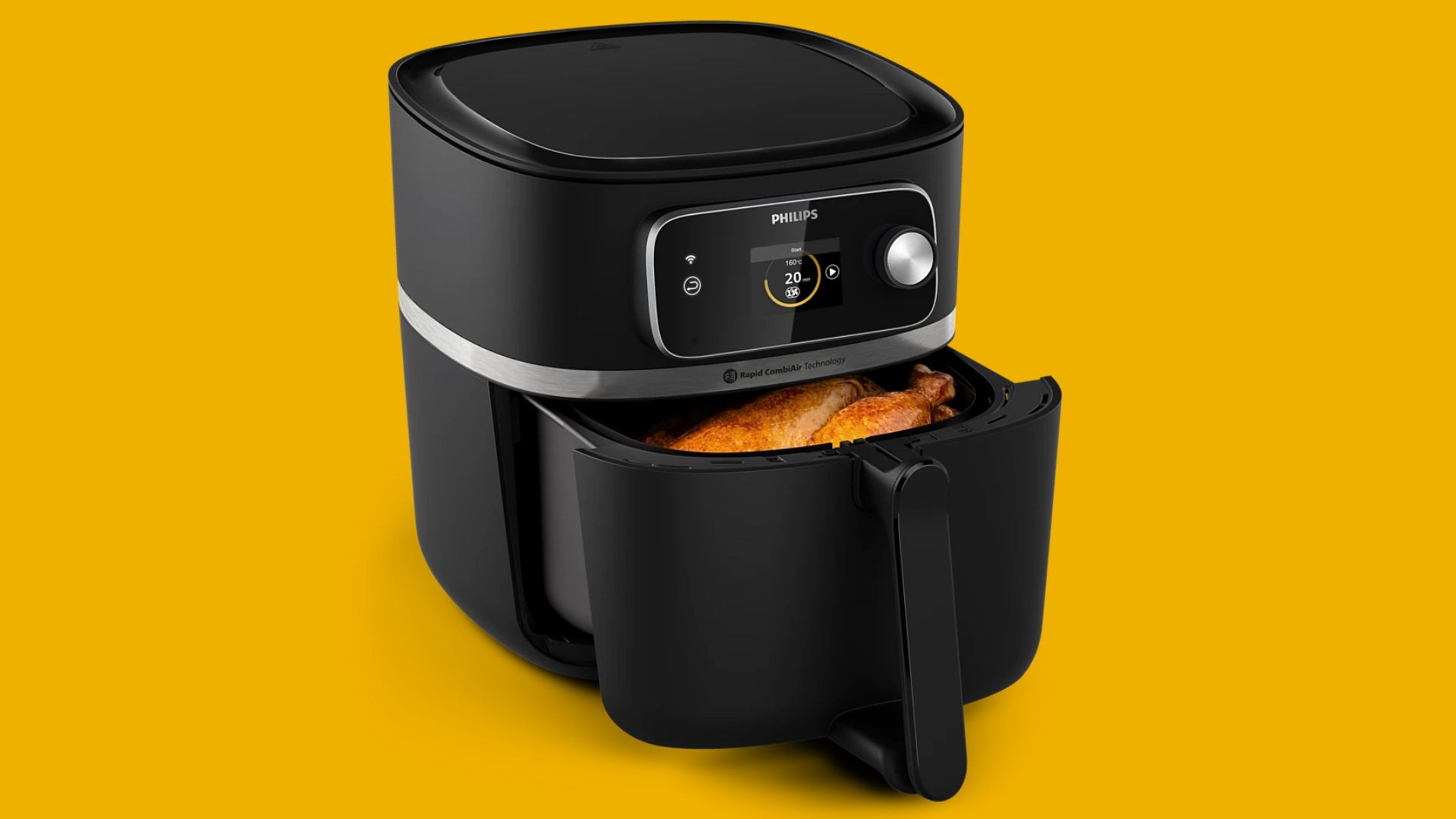 หม้อทอดไร้น้ำมัน Philips AirFryer HD9880/90 Series 7000 พร้อมอาหารภายใน