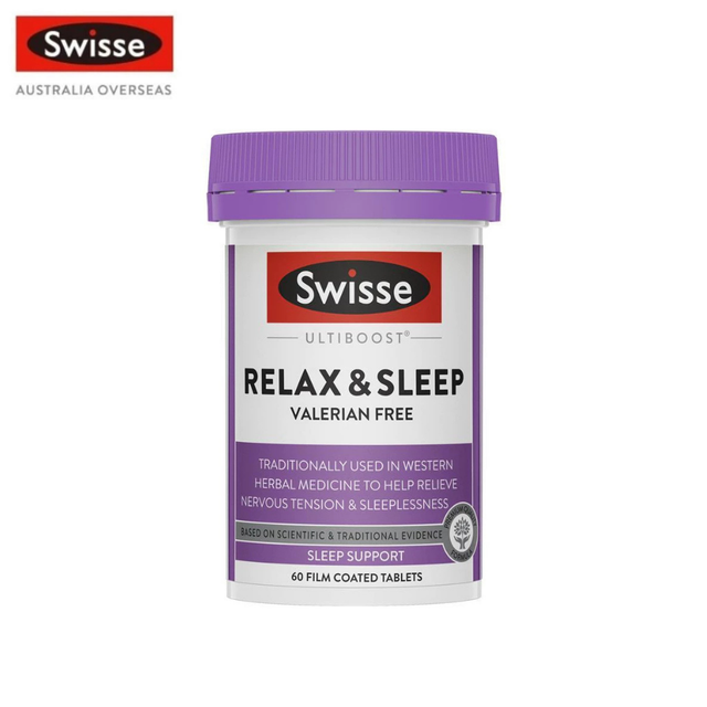 Swisse Ultiboost Relax & Sleep 60 Tablets ลดความเครียด ช่วยการนอนหลับ