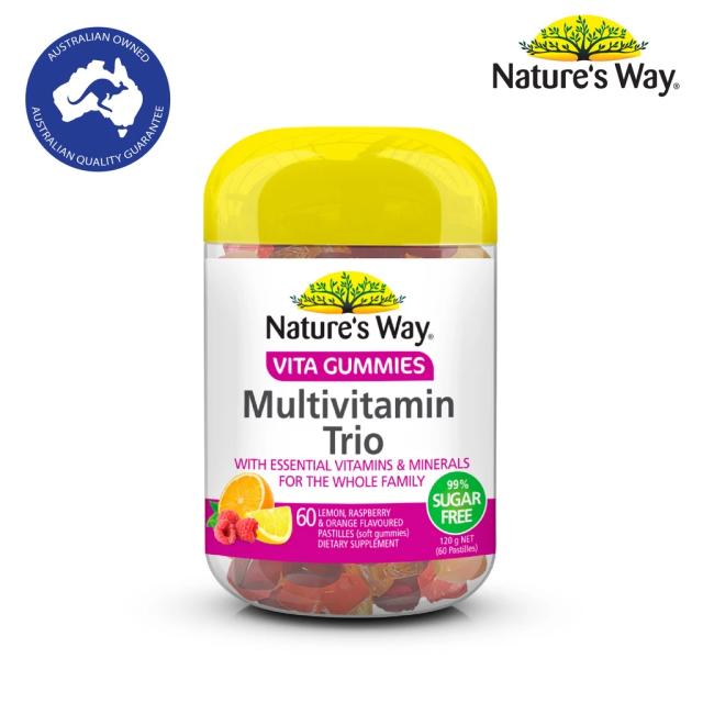Nature's Way Vita Gummie Multivitamin trio sugar free 60 เม็ด