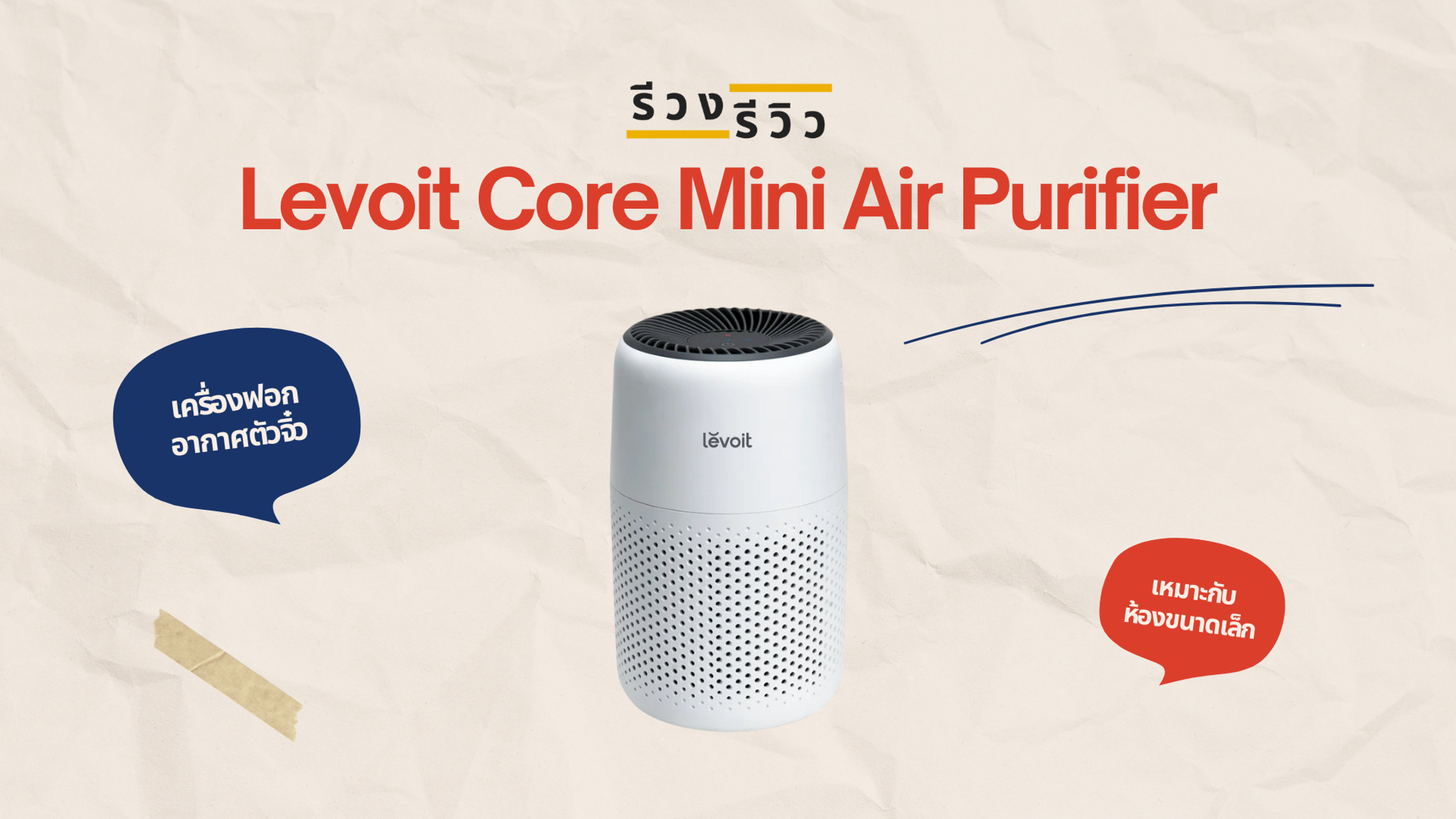 หน้าปกรีวิว Levoit Core Mini Air Purifier