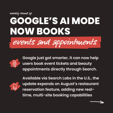 Google's AI mode now books events and appointments Google's AI mode now books events and appointments