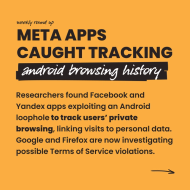 Meta apps caught tracking Android browsing history