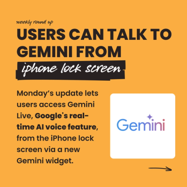 Users can talk to Gemini from iPhone lock screen Users can talk to Gemini from iPhone lock screen