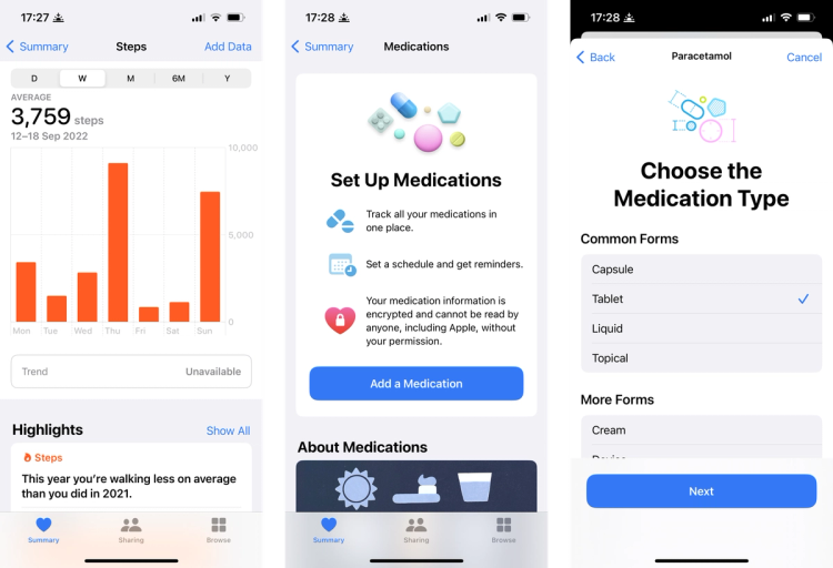 Health and fitness iOs 16 - The Distance