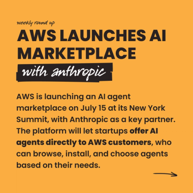 AWS launches AI marketplace with Anthropic AWS launches AI marketplace with Anthropic