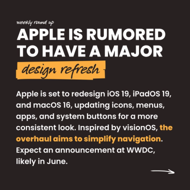 Apple is rumored to have a major design refresh