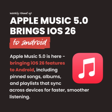 Apple Music 5.0 bring iOS 26 to Android