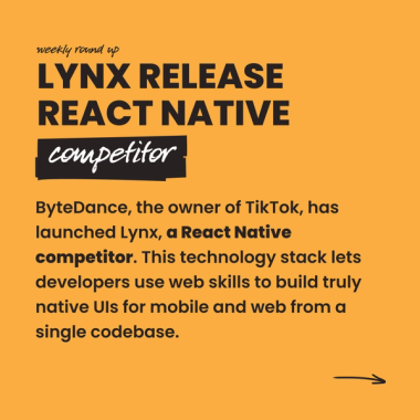 Lynx release React Native competitor