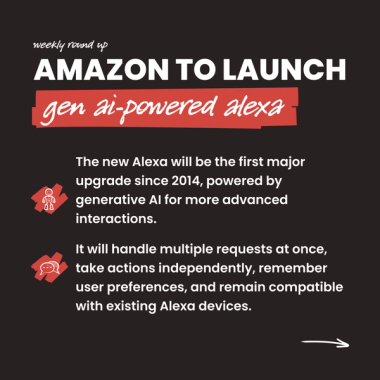 Amazon to launch Gen AI-powered Alexa Amazon to launch Gen AI-powered Alexa