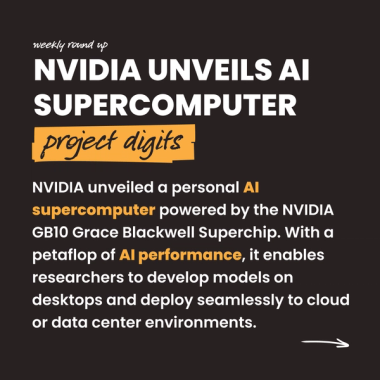 Nvidia unveils AI supercomputer - project digits
