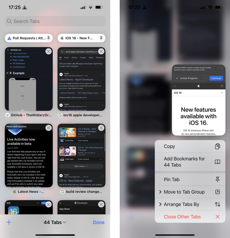 Safari iOS 16 - The Distance