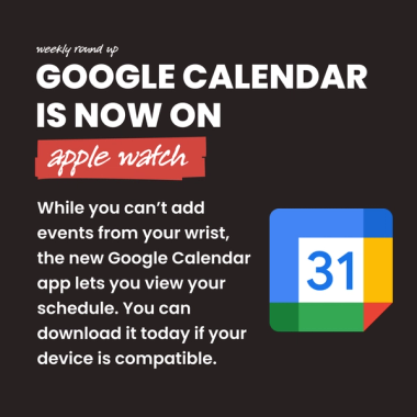 Google Calendar is now on Apple Watch