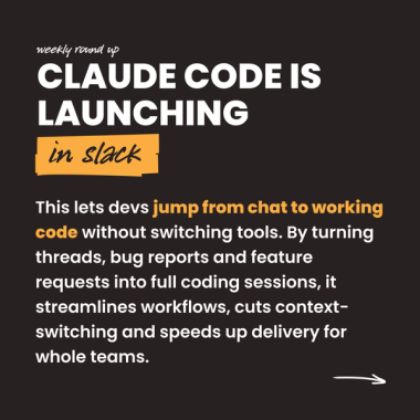 claude code is launching in slack. This lets devs jump from chat to working code without switching tools. By turning threads, bug reports and feature requests into full coding sessions, it streamlines workflows, cuts context-switching and speeds up delivery for whole teams.