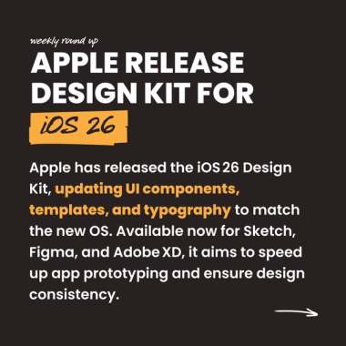 Apple release design kit for iOS 26
