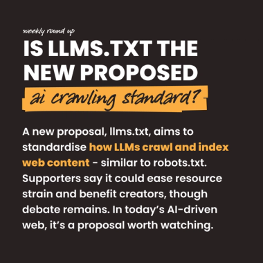 Is LLMS.txt the new proposed AI crawling standard?