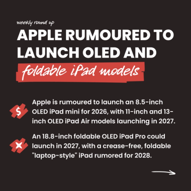 Apple rumored to launch OLED and foldable iPad models