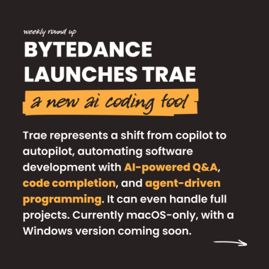 Bytedance launches Trae - a new AI coding tool Bytedance launches Trae - a new AI coding tool