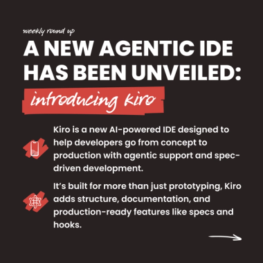 A new agentic IDE has been unveiled: introducing Kiro A new agentic IDE has been unveiled: introducing Kiro
