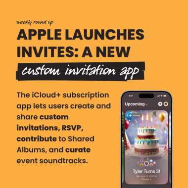 Apple launches invites: a new custom invitation app