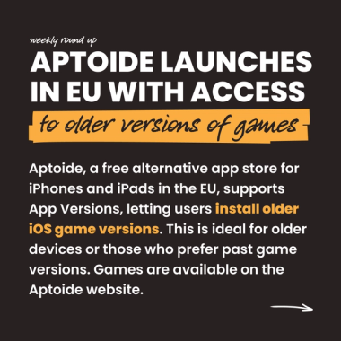 Aptoide launches in EU with access to older versions of games Aptoide launches in EU with access to older versions of games