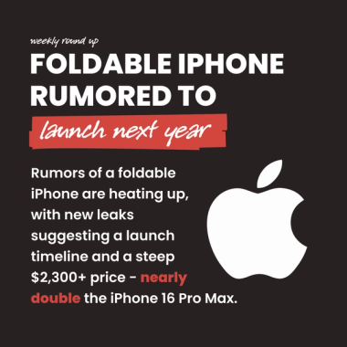 Foldable iPhone rumored to launch next year